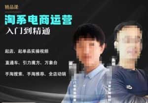 2023手淘搜索实操课+体系化课程，​起店起单品实操视频课程-优优云创