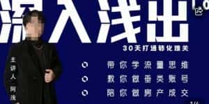 阿浅地产圈·深入浅出1.0，带你学流量思维，教你做垂直账号，陪你做房产成交-优优云创