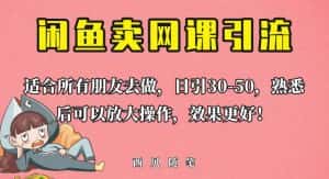 外面这份课卖698，闲鱼卖网课引流创业粉，新手也可日引50+流量【揭秘】-优优云创