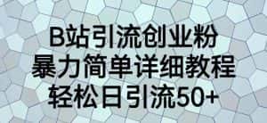 B站引流创业粉，暴力简单详细教程，轻松日引流50+【揭秘】-优优云创