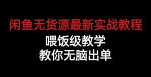 闲鱼无货源最新实战教程，喂饭级教学，教你无脑出单【揭秘】-优优云创
