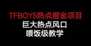 TFBOYS热点掘金项目，巨大热点风口，喂饭级教学-优优云创