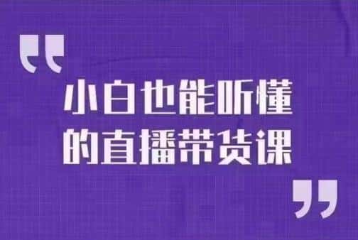 大威本威·小白也能听懂的直播带货课，玩转直播带货，轻松出单-优优云创