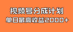 (7557期)全新蓝海 视频号掘金计划 日入2000+-副业吧
