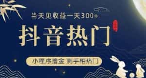 抖音最新小程序撸金，测手相上热门，当天见收益一小时变现300+【揭秘】-优优云创