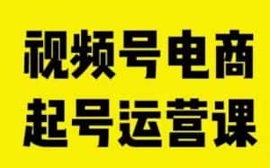 视频号电商起号运营课，教新人如何自然流起号，助力商家0-1突破-优优云创
