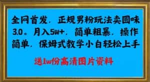 全网首发正规男粉玩法卖圆味3.0，月入5W+，简单粗暴，操作简单，保姆式教学，小白轻松上手-优优云创