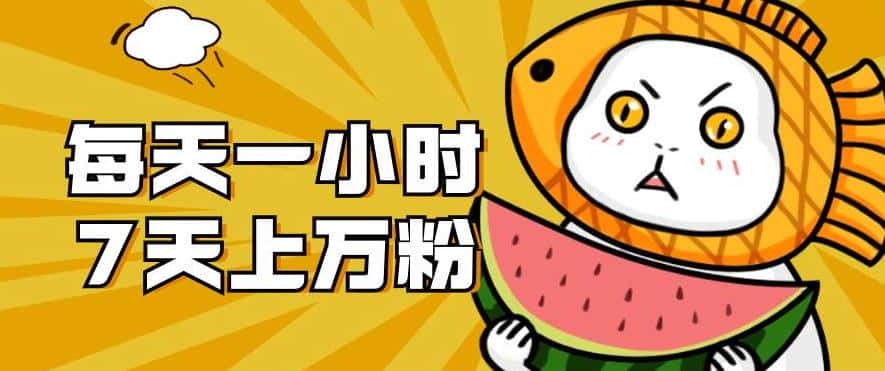 暴力涨粉项目：每天一小时，七天上万粉【揭秘】-优优云创