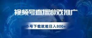 视频号游戏直播推广，用小号点进去下载就能日入800+的蓝海项目【揭秘】-优优云创