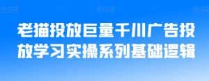 老猫投放巨量千川广告投放学习实操系列基础逻辑-优优云创
