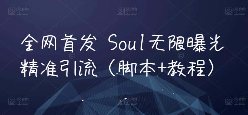 全网首发 Soul无限曝光精准引流（脚本+教程）-副业吧
