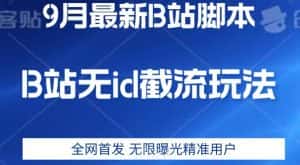 9月B站最新无id截流精准用户内免费附软件以及教程【揭秘】-副业吧