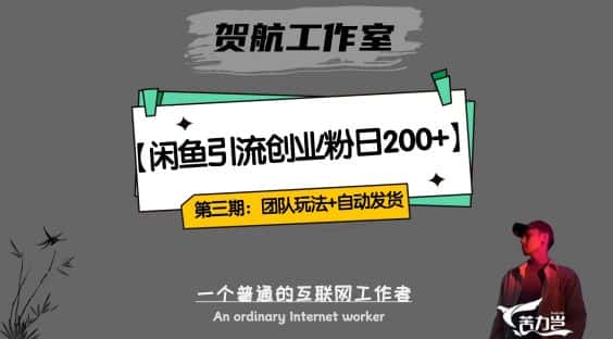 第三期：暴力引流，无脑搬运，闲鱼创业粉引流一天200+，更新全自动发货的团队闭环模式【揭秘】-优优云创