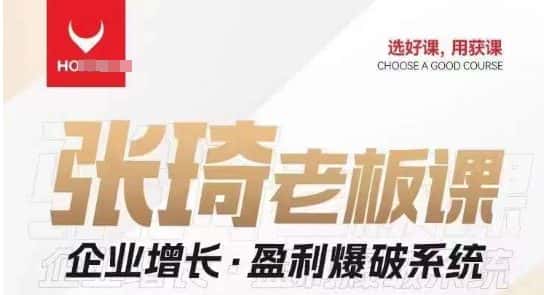 【组合课】张琦张琦老板企业增长·盈利爆破系统（直播专享）-优优云创