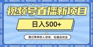 视频号直播新项目，通过简单的人货场，狂撸自然流，日入500+【260G资料】-优优云创