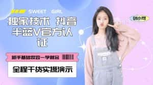 【独家发布】抖音半蓝V官方免费认证技术，全程干货实操演示【揭秘】-优优云创网