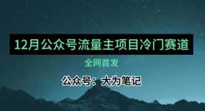 12月份最新公众号流量主小众赛道推荐，30篇以内就能入池！-优优云创网