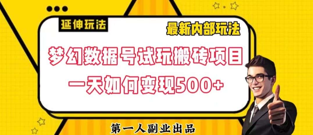 数据号回归玩法游戏试玩搬砖项目再创日入500+【揭秘】-优优云创网