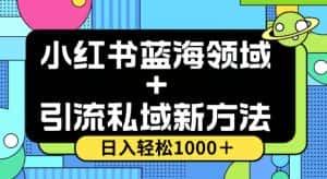 小红书蓝海虚拟＋引流私域新方法，100%不限流，日入轻松1000＋，小白无脑操作【揭秘】-优优云创