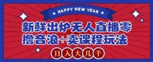 2024最新无人直播零撸音浪+卖课程玩法,日入大几千不是梦【揭秘】-优优云创