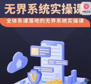 老衲·无界系统实操课，全体系落地无界改版后选择、出价、高投产做付费引流-副业吧