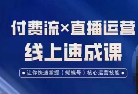 视频号付费流实操课程，付费流✖️直播运营速成课，让你快速掌握视频号核心运营技能-优优云创网