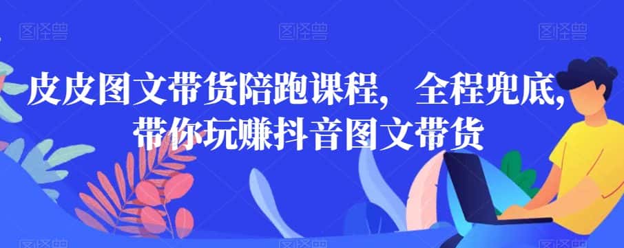 皮皮图文带货陪跑课程,全程兜底,带你玩赚抖音图文带货-优优云创网