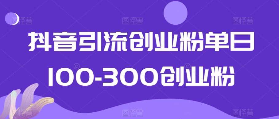 抖音引流创业粉单日100-300创业粉-优优云创网