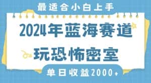 2024年蓝海赛道玩恐怖密室日入2000+，无需露脸，不要担心不会玩游戏，小白直接上手，保姆式教学-优优云创
