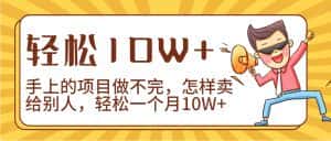 2024年一个人一台手机靠卖项目实现月收入10W+-优优云创网