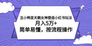 （7604期）丑小鸭变天鹅女神塑造小红书玩法，月入5万+，简单易懂，按流程操作-优优云创网