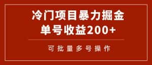 （7606期）冷门暴力项目！通过电子书在各平台掘金，单号收益200+可批量操作（附软件）-优优云创网