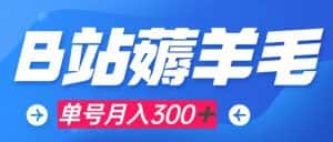 （7771期）b站薅羊毛，0门槛提现，单号每月300＋可矩阵操作-优优云创网
