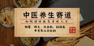 （7782期）某公众号付费文章：中医养生赛道，如何持续稳定月赚几万-优优云创