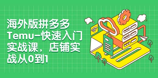 （7876期）海外版拼多多Temu-快速入门实战课，店铺实战从0到1（12节课）-优优云创网