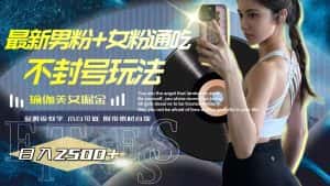 （7895期）最新男粉+女粉通吃不封号玩法瑜伽美女掘金，日入2500+-优优云创网