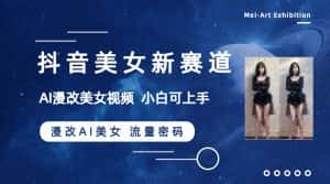 （8141期）抖音美女新赛道-漫改AI美女流量密码，5分钟制作视频，新手一周涨万粉-优优云创