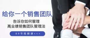（8169期）给你 一个销售团队，告诉你如何管理，高业绩销售团队管理法（89节课）-副业吧