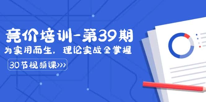 （8750期）某收费竞价培训-第39期：为实用而生，理论实战全掌握（30节课）-优优云创网