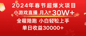 （8873期）龙年2024过年期间，最爆火的项目 抓住机会 普通小白如何逆袭一个月收益30W+-优优云创