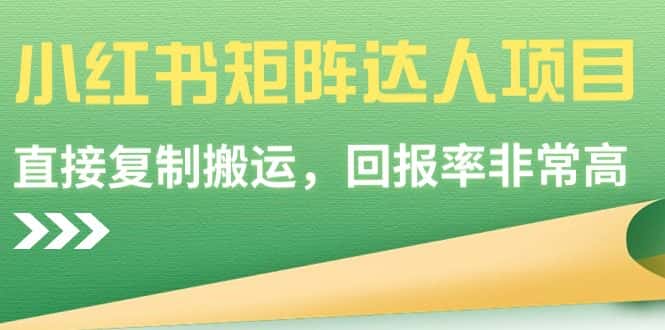 （9019期）小红书矩阵达人项目，直接复制搬运，回报率非常高-优优云创网