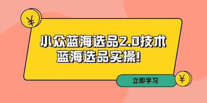 （9189期）拼多多培训第33期：小众蓝海选品2.0技术-蓝海选品实操！-优优云创网