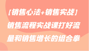 【销售心法+销售实战】销售流程实战课打好流量和销售增长的组合拳-优优云创