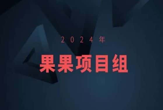 2024年果果项目组项目合集-果果最新项目-优优云创网