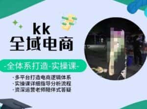 KK全域电商，全体系打造实操课，多平台打造电商逻辑体系-优优云创网