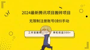 （9566期）最新工作室搬砖项目，单机日入300+！无限制注册账号！0封！0手动！-优优云创网