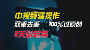 (9649期)中视频骚操作,双重去重100%过原创,3天比必起号,简单无脑,月入3W+-优优云创网