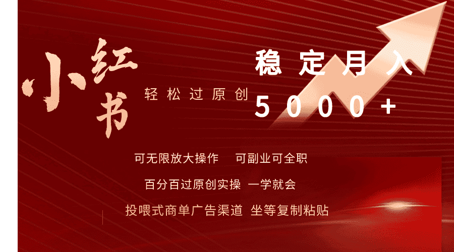 （9792期）小红书轻松过原创稳定月入5000+-优优云创网