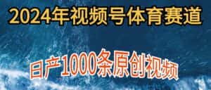 （9810期）2024年体育赛道视频号，新手轻松操作， 日产1000条原创视频,多账号多撸分成-优优云创网
