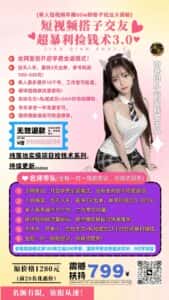 单人短视频年赚60w野路子玩法大揭秘(短视频搭子交友超暴利捡钱术3.0)-副业吧